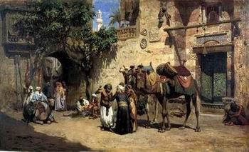 unknow artist Arab or Arabic people and life. Orientalism oil paintings 38 oil painting image